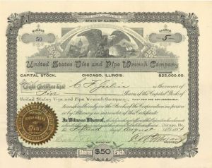 United States Vise and Pipe Wrench Co. - Stock Certificate