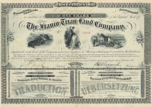 Franco-Texan Land Co. - Stock Certificate