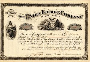 Union Bridge Co. - Stock Certificate