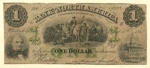 Bank of North America - Obsolete Bank Note