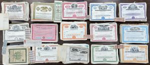 Over 3,500 Stocks, Bonds, Coupons, etc. AS A SINGLE LOT - Weighing over 32 lbs!