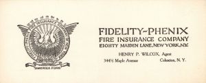 Fidelity-Phenix Fire Insurance Co. Card -  Insurance