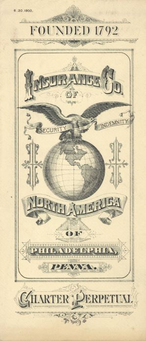 Insurance Co. of North America Envelope -  Insurance