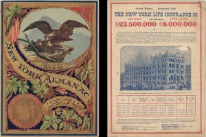 New York Almanac compliments of the New York Life Insurance Co. dated 1874 -  Insurance