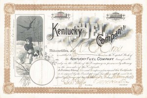 Kentucky Fuel Co - Stock Certificate