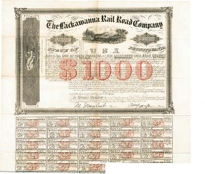 Lackawanna Rail Road Co. - Bond (Uncanceled)