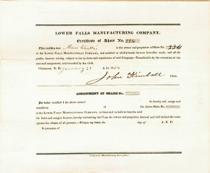 Lower Falls Manufacturing Co.