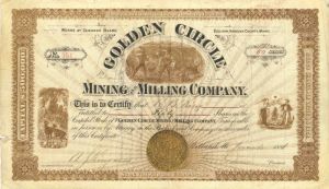 Golden Circle Mining and Milling Co. - Stock Certificate