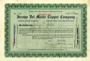 Jerome Del Monte Copper Co.