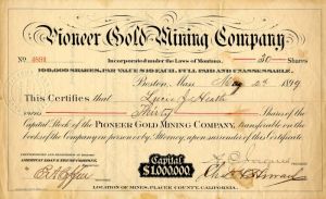 Pioneer Gold Mining Co.