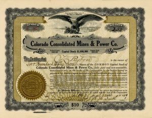 Colorado Consolidated Mines and Power Co.