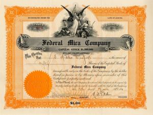 Federal Mica Co. - Stock Certificate