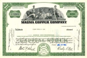 Magma Copper Co. - Stock Certificate