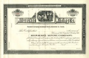 Milwaukee Mining Co. - Stock Certificate
