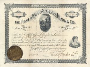 Fisher Gold and Silver Mining Co. - Stock Certificate