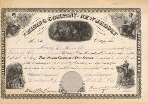 Mining Company of New Jersey - Stock Certificate