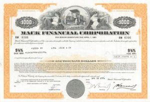 Mack Financial Corporation - Bond