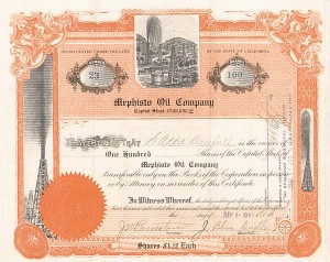 Mephisto Oil Co. - Stock Certificate