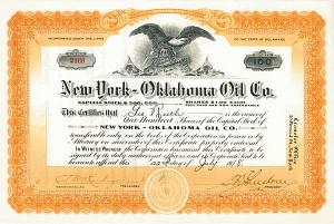 New York - Oklahoma Oil Co. - Stock Certificate