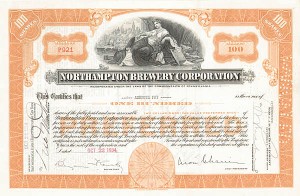 Northampton Brewery Corporation - Stock Certificate