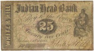 Indian Head Bank - Fractional Currency - Nashua, New Hampshire - Paper Money