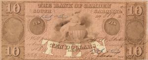 Bank of Camden $10 - Obsolete Notes