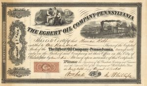Egbert Oil Co. of Pennsylvania - Stock Certificate