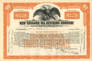 New England Oil Refining Co. - Stock Certificate