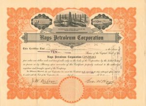 Hays Petroleum Corporation - Stock Certificate