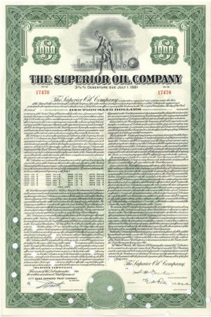 Superior Oil Co. - $1,000 Bond