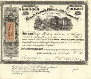 Keach Farm & Pithole Oil Co. - Stock Certificate