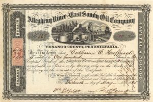Allegheny River and East Sandy Oil  Co. - Stock Certificate