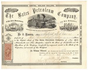 Bates Petroleum Company - Stock Certificate