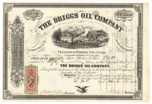 Briggs Oil Company - Stock Certificate