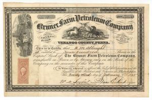 Bruner Farm Petroleum Company - Stock Certificate