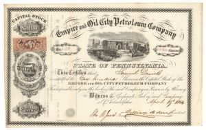 Empire and Oil City Petroleum Co. - Stock Certificate