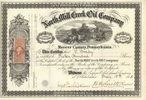 North Mill Creek Oil Co. - Stock Certificate