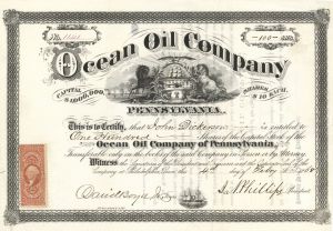 Ocean Oil Co. - Stock Certificate