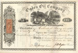 Ogden Oil Co. - Stock Certificate