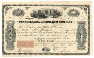 Pennsylvania Petroleum Co. - Stock Certificate