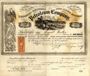 Venango Central and Duck Creek Petroleum Co. - Stock Certificate