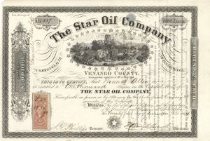 Star Oil Co. - Stock Certificate