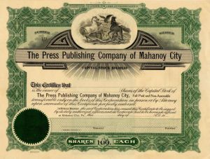 Press Publishing Co. of Mahanoy City