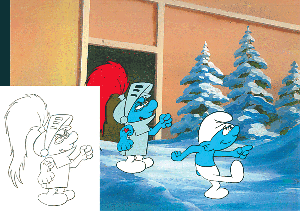 Hefty Smurf & Dreamy Smurf