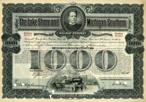 Lake Shore and Michigan Southern Railway Co. - Bond