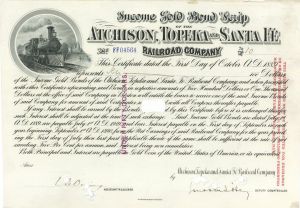 Atchison, Topeka and Santa Fe Railroad Co. - Bond