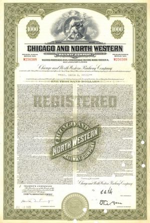 Chicago and North Western Railway Co. - Bond