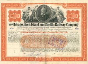 Chicago, Rock Island and Pacific Railway Co. - $1,000 Bond