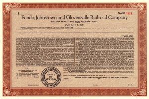 Fonda, Johnstown and Gloversville Railroad Co.