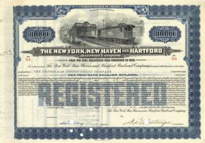 New York, New Haven and Hartford Railroad Co. - $10,000 Bond